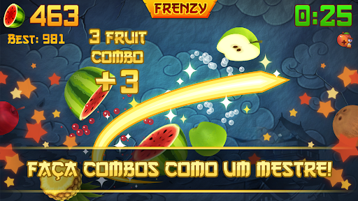 Fruit Ninja — battle screen screenshot