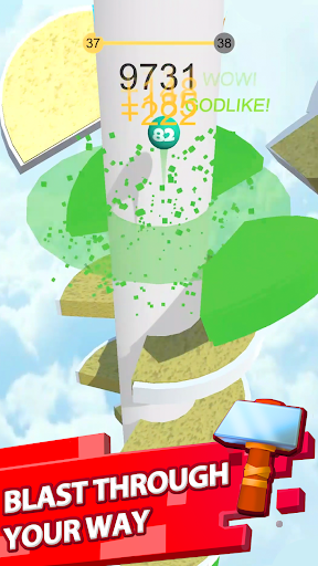 Helix Jump — battle screen screenshot
