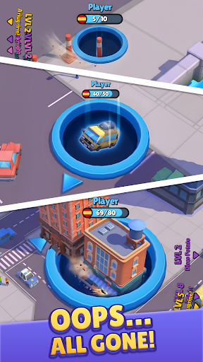 Hole.io — level complete screenshot