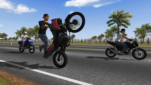 Moto Wheelie 3D — character selection screenshot