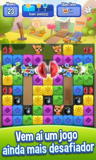Pet Rescue Saga — battle screen screenshot