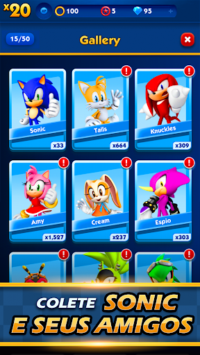 Sonic Dash — level complete screenshot