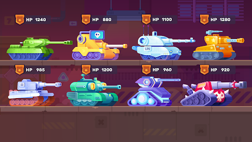 Tank Stars — character selection screenshot